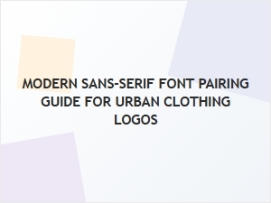 Crafting Urban Logos with Modern Sans-Serif Font Pairings